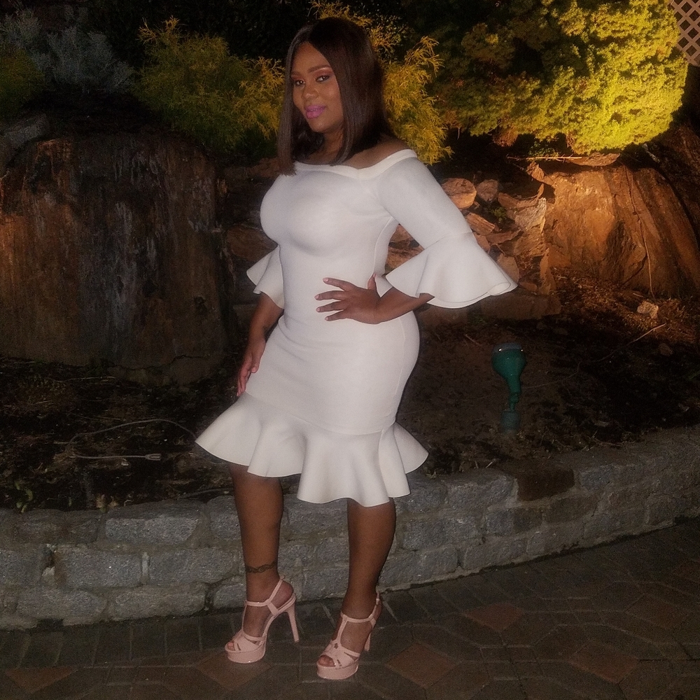 Cream colored dress